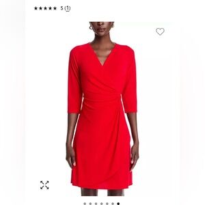 Tommy Bahama Black Clara Wrap Dress with Plunge Neckline